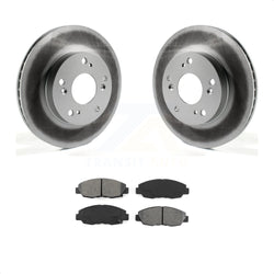 Front Coated Disc Brake Rotors And Semi-Metallic Pads Kit For Honda Civic KGS-100464