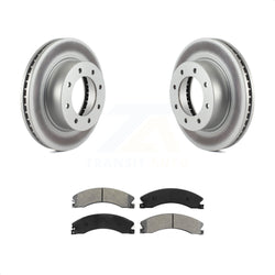 Front Coated Disc Brake Rotors And Semi-Metallic Pads Kit For Nissan NV2500 NV3500 NV1500 KGS-100467