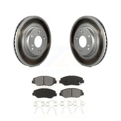 Front Coated Disc Brake Rotors And Semi-Metallic Pads Kit For 2013 Acura ILX 2.0L KGS-100473