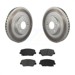 Front Coated Disc Brake Rotors And Semi-Metallic Pads Kit For Kia Sorento Hyundai Santa Fe Sport KGS-100476