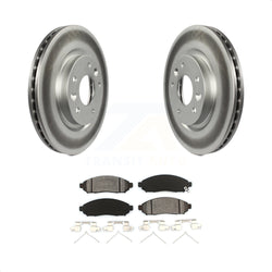 Front Coated Disc Brake Rotors And Semi-Metallic Pads Kit For 2015 Nissan LEAF Vehicles Manufactured In Japan KGS-100499