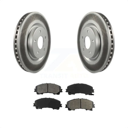 Front Coated Disc Brake Rotors And Semi-Metallic Pads Kit For Nissan Rogue KGS-100502 by Transit Auto