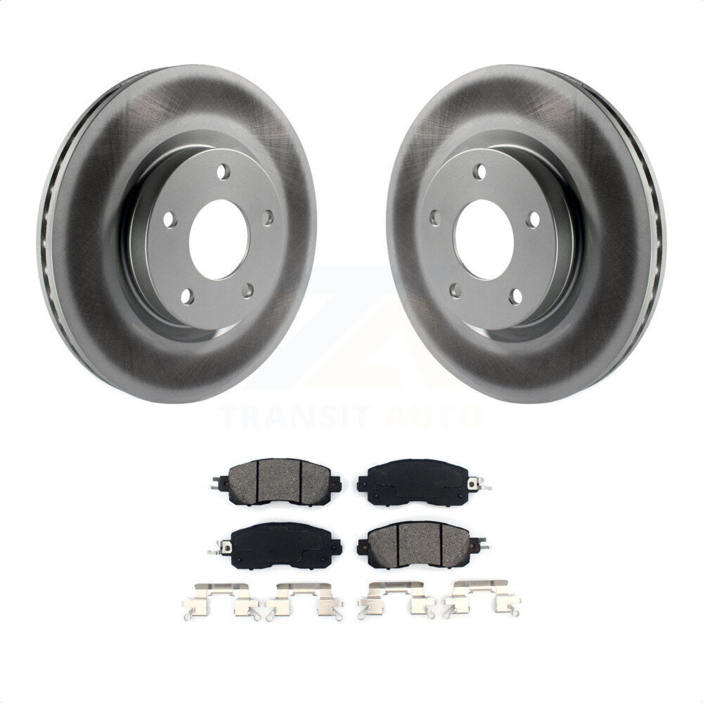 Front Coated Disc Brake Rotors And Semi-Metallic Pads Kit For Nissan Altima KGS-100503 by Transit Auto