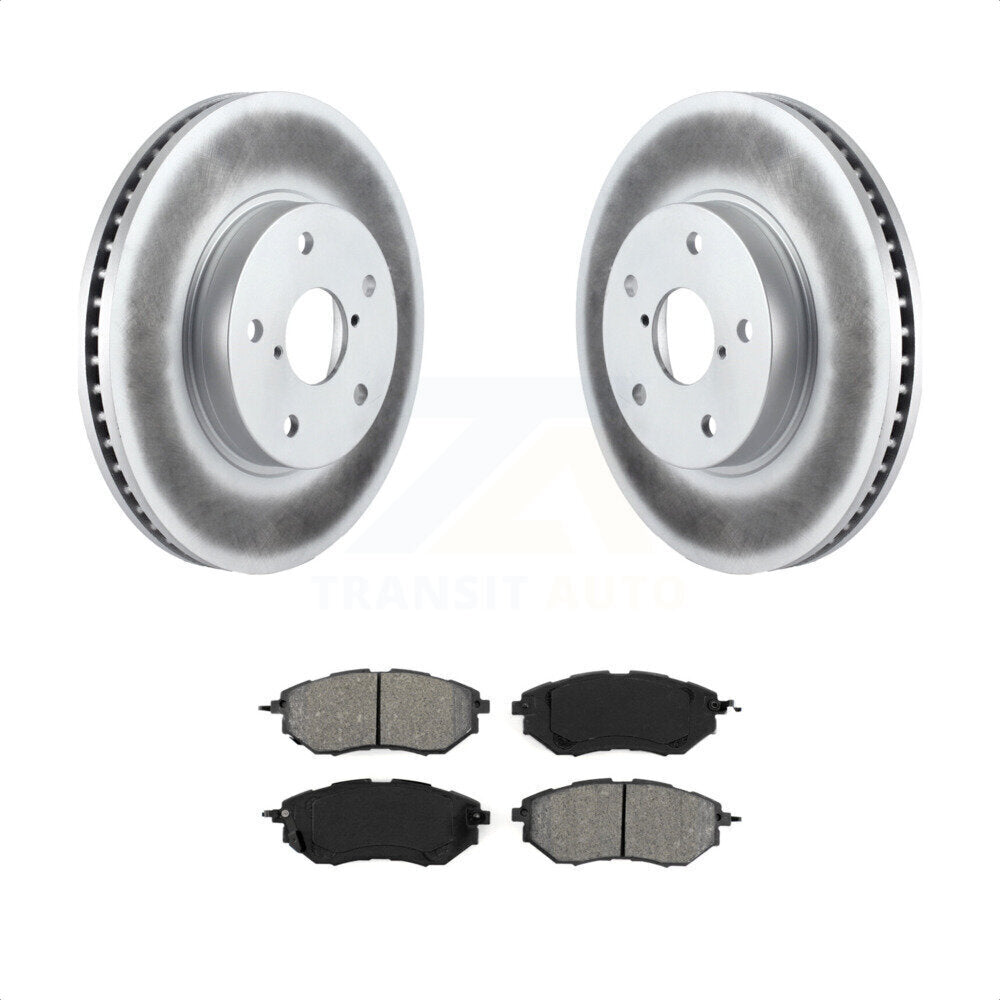 Front Coated Disc Brake Rotors And Semi-Metallic Pads Kit For 2015 Subaru Legacy 2.5L KGS-100505 by Transit Auto