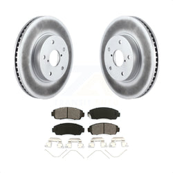 Front Coated Disc Brake Rotors And Semi-Metallic Pads Kit For 2016-2019 Subaru Legacy 2.5L KGS-100506