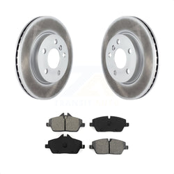 Front Coated Disc Brake Rotors And Semi-Metallic Pads Kit For Mini Cooper KGS-100511