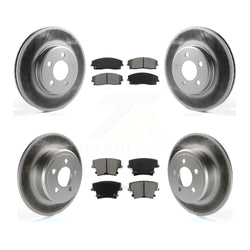 Front Rear Coated Disc Brake Rotors And Semi-Metallic Pads Kit For Dodge Charger Chrysler 300 Challenger Magnum KGS-100690