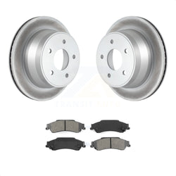 Rear Coated Disc Brake Rotors And Semi-Metallic Pads Kit For Chevrolet S10 Blazer GMC Sonoma Jimmy Oldsmobile Bravada Isuzu Hombre KGS-101122