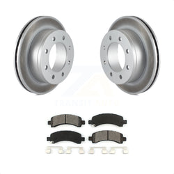 Rear Coated Disc Brake Rotors And Semi-Metallic Pads Kit For Chevrolet Express 3500 2500 GMC Savana KGS-101128
