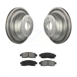 Rear Coated Disc Brake Rotors And Semi-Metallic Pads Kit For Chevrolet Trailblazer GMC Envoy EXT XL Buick Rainier Oldsmobile Bravada XUV SSR Isuzu Ascender Saab 9-7x KGS-101140