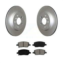 Rear Coated Disc Brake Rotors And Semi-Metallic Pads Kit For 2005-2005 Chevrolet Uplander Pontiac Montana Buick Terraza Saturn Relay KGS-101146