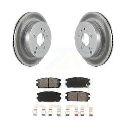 Rear Coated Disc Brake Rotors And Semi-Metallic Pads Kit For Chevrolet Equinox Saturn Vue Captiva Sport Pontiac Torrent Suzuki XL-7 KGS-101155