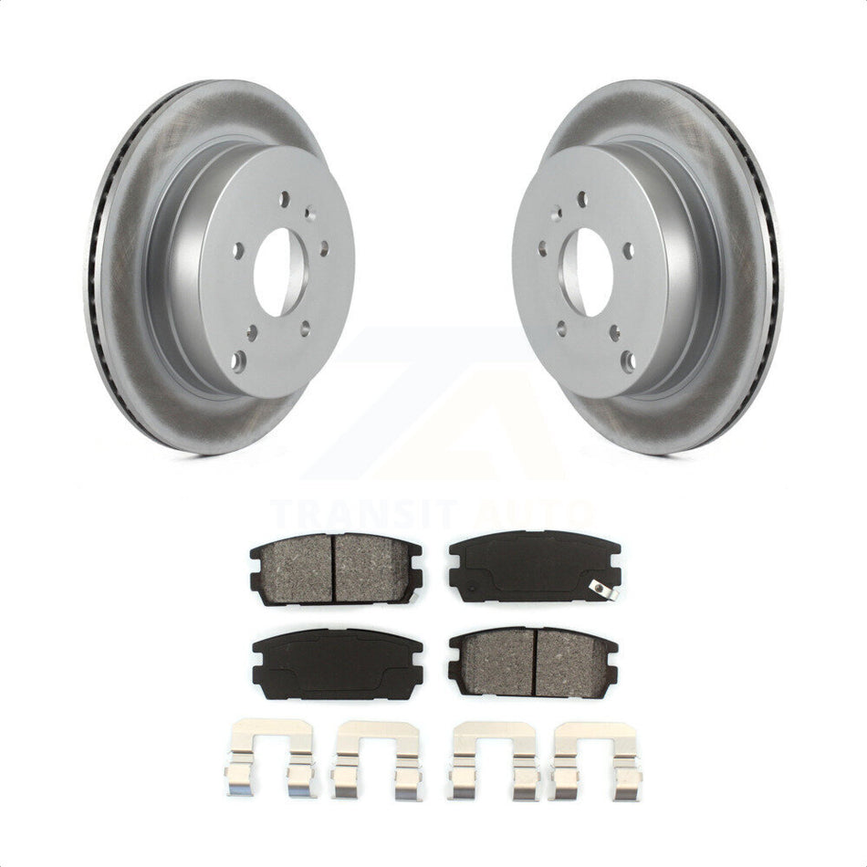 Rear Coated Disc Brake Rotors And Semi-Metallic Pads Kit For Chevrolet Equinox Saturn Vue Captiva Sport Pontiac Torrent Suzuki XL-7 KGS-101155 by Transit Auto