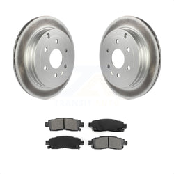 Rear Coated Disc Brake Rotors And Semi-Metallic Pads Kit For Chevrolet Traverse GMC Acadia Buick Enclave Saturn Outlook Limited KGS-101156