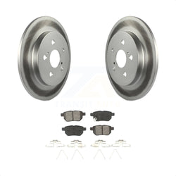 Rear Coated Disc Brake Rotors And Semi-Metallic Pads Kit For Toyota Corolla Prius Matrix Prime Pontiac Vibe Lexus CT200h Plug-In KGS-101158