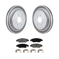 Rear Coated Disc Brake Rotors And Semi-Metallic Pads Kit For Cadillac SRX Saab 9-4X KGS-101163