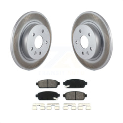 Rear Coated Disc Brake Rotors And Semi-Metallic Pads Kit For Chevrolet Cruze Sonic Buick Encore Trax Limited KGS-101165