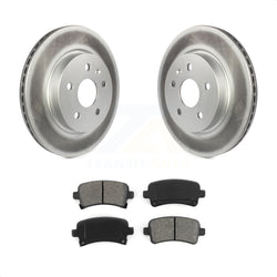 Rear Coated Disc Brake Rotors And Semi-Metallic Pads Kit For Chevrolet Malibu Buick Impala LaCrosse Regal Cadillac XTS Limited Saab 9-5 Allure KGS-101166