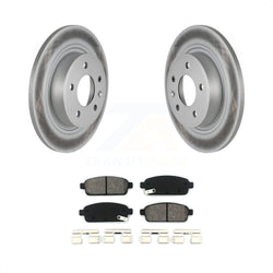 Rear Coated Disc Brake Rotors And Semi-Metallic Pads Kit For Chevrolet Cruze Buick Verano Volt Cascada Cadillac ELR Orlando KGS-101172