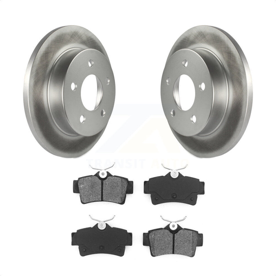 Rear Coated Disc Brake Rotors And Semi-Metallic Pads Kit For Ford Mustang KGS-101174 by Transit Auto