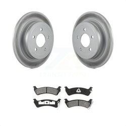 Rear Coated Disc Brake Rotors And Semi-Metallic Pads Kit For Ford Explorer Sport Trac KGS-101189