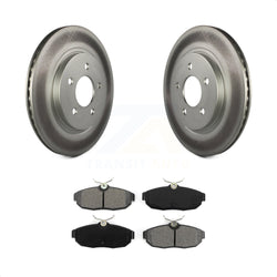 Rear Coated Disc Brake Rotors And Semi-Metallic Pads Kit For Ford Mustang KGS-101194