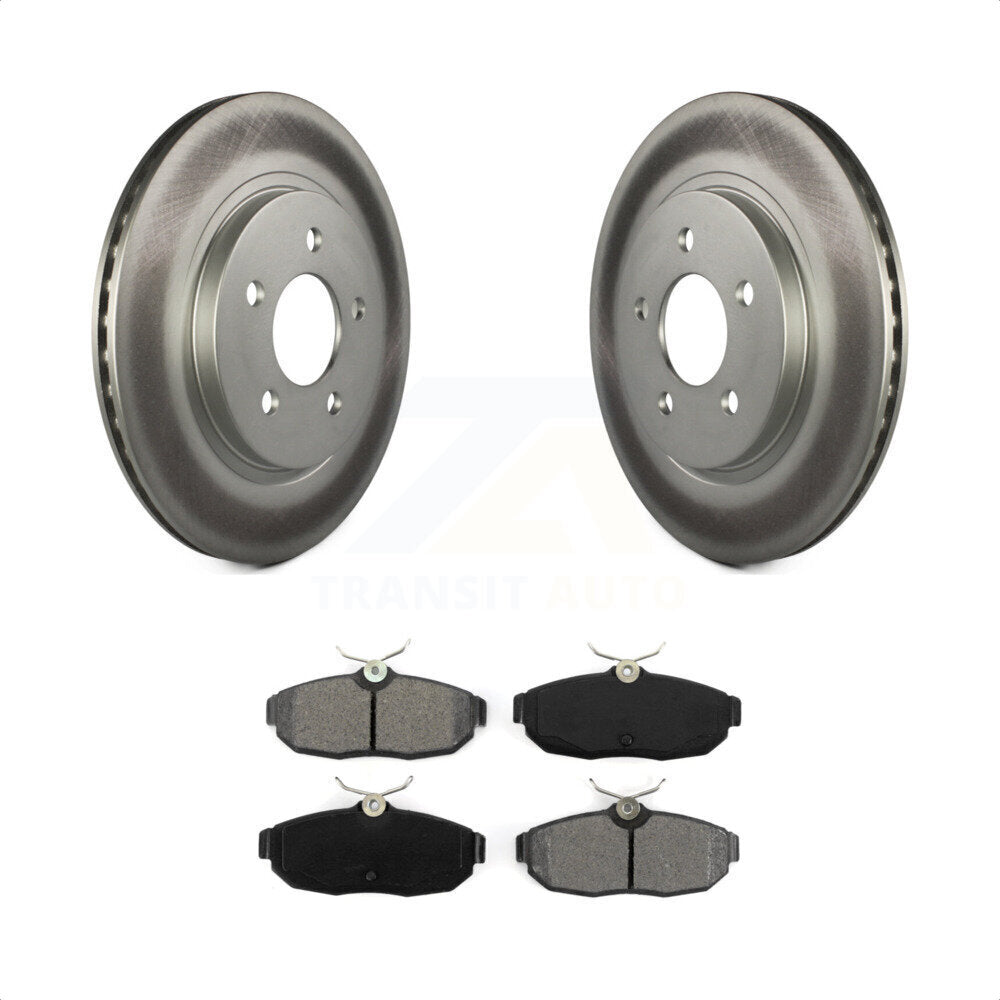 Rear Coated Disc Brake Rotors And Semi-Metallic Pads Kit For Ford Mustang KGS-101194 by Transit Auto