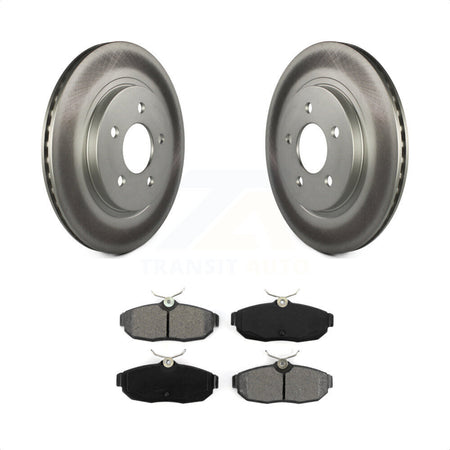 Rear Coated Disc Brake Rotors And Semi-Metallic Pads Kit For Ford Mustang KGS-101194 by Transit Auto