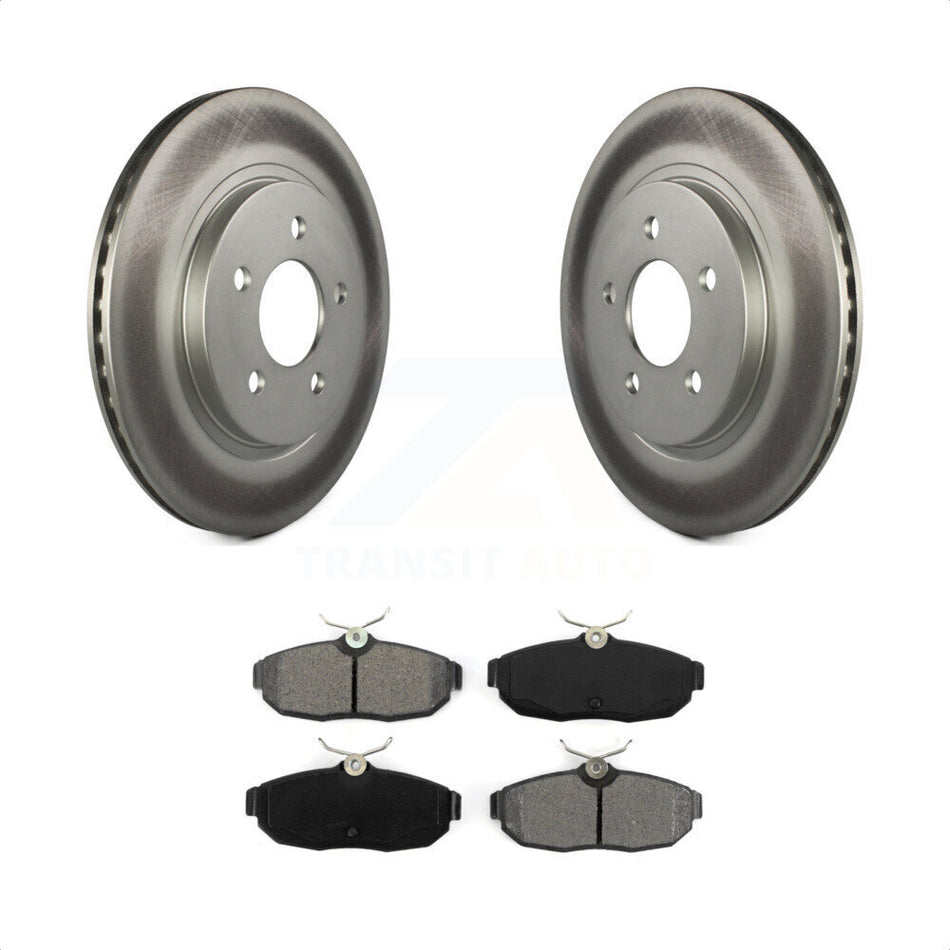 Rear Coated Disc Brake Rotors And Semi-Metallic Pads Kit For Ford Mustang KGS-101194 by Transit Auto