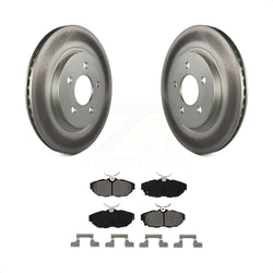Rear Coated Disc Brake Rotors And Semi-Metallic Pads Kit For Ford Mustang KGS-101195