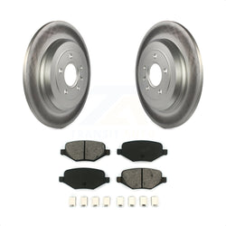 Rear Coated Disc Brake Rotors And Semi-Metallic Pads Kit For Ford Explorer Edge Taurus Flex Lincoln MKX MKS MKT KGS-101208