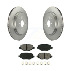 Rear Coated Disc Brake Rotors And Semi-Metallic Pads Kit For Ford Explorer Police Interceptor Utility Lincoln MKS Flex Taurus MKT KGS-101214