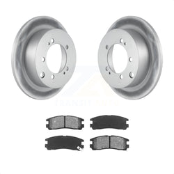 Rear Coated Disc Brake Rotors And Semi-Metallic Pads Kit For Mitsubishi Chrysler Sebring Dodge Eclipse Stratus Galant Avenger Eagle Talon KGS-101226