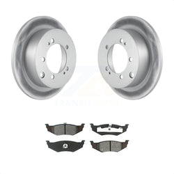 Rear Coated Disc Brake Rotors And Semi-Metallic Pads Kit For 2000 Dodge Stratus With 14" Factory Wheels KGS-101227