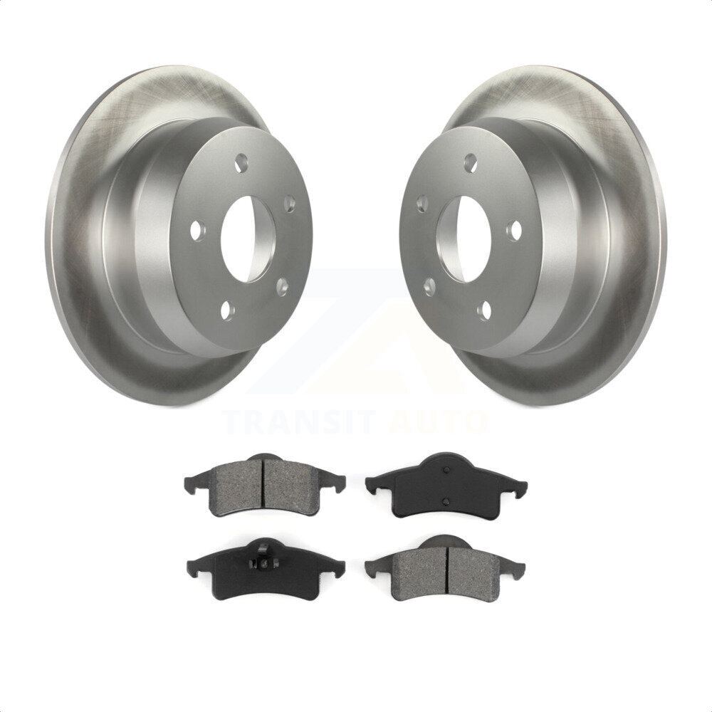 Rear Coated Disc Brake Rotors And Semi-Metallic Pads Kit For 1999-2004 Jeep Grand Cherokee KGS-101229 by Transit Auto