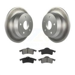 Rear Coated Disc Brake Rotors And Semi-Metallic Pads Kit For 1999-2004 Jeep Grand Cherokee KGS-101229