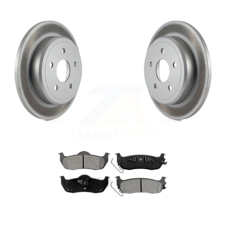 Rear Coated Disc Brake Rotors And Semi-Metallic Pads Kit For Jeep Grand Cherokee Commander KGS-101238 by Transit Auto