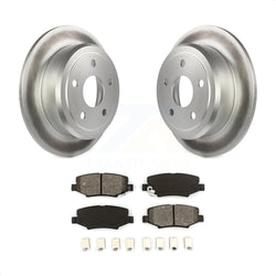 Rear Coated Disc Brake Rotors And Semi-Metallic Pads Kit For Jeep Wrangler JK KGS-101244