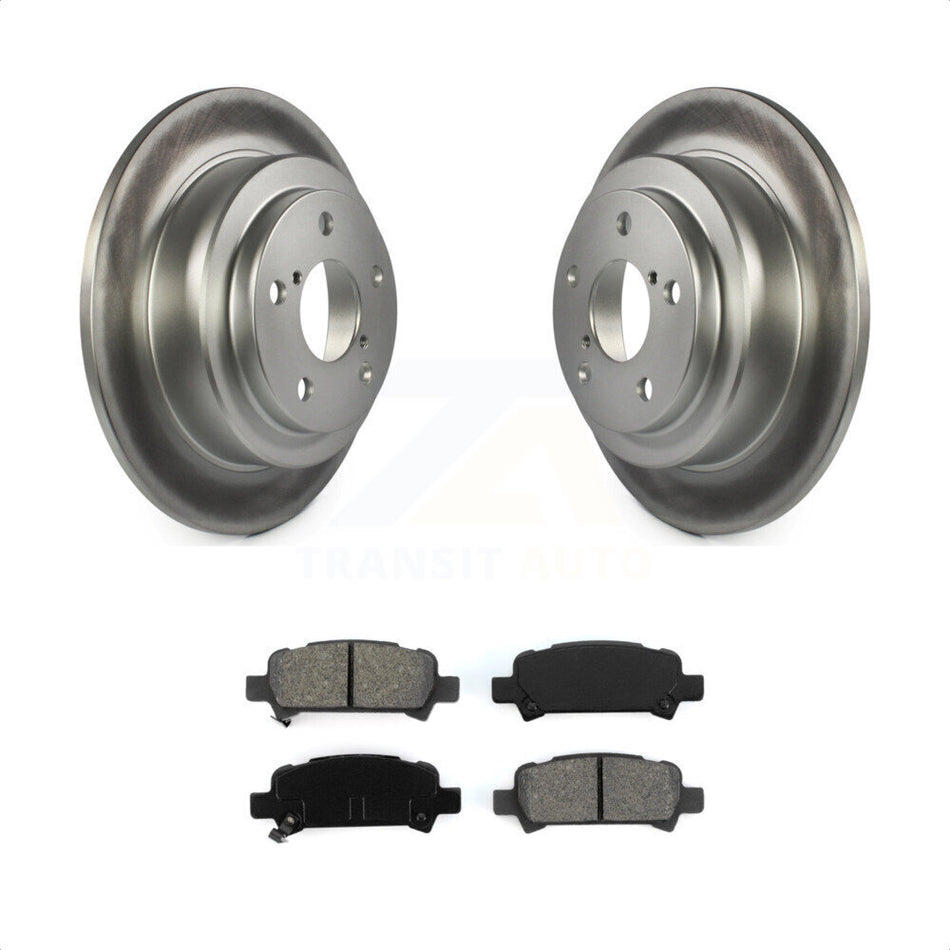 Rear Coated Disc Brake Rotors And Semi-Metallic Pads Kit For Subaru Forester Impreza KGS-101261 by Transit Auto