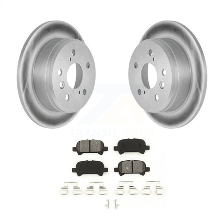 Rear Coated Disc Brake Rotors And Semi-Metallic Pads Kit For Toyota Camry Solara KGS-101263 by Transit Auto