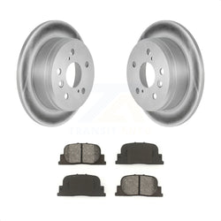 Rear Coated Disc Brake Rotors And Semi-Metallic Pads Kit For Toyota Camry Lexus ES300 KGS-101264