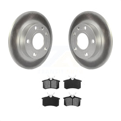 Rear Coated Disc Brake Rotors And Semi-Metallic Pads Kit For Audi A4 Quattro With 245mm Diameter Rotor KGS-101274
