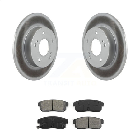 Rear Coated Disc Brake Rotors And Semi-Metallic Pads Kit For Nissan Maxima INFINITI I35 I30 KGS-101276 by Transit Auto