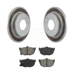Rear Coated Disc Brake Rotors And Semi-Metallic Pads Kit For Hyundai Elantra Tiburon KGS-101278
