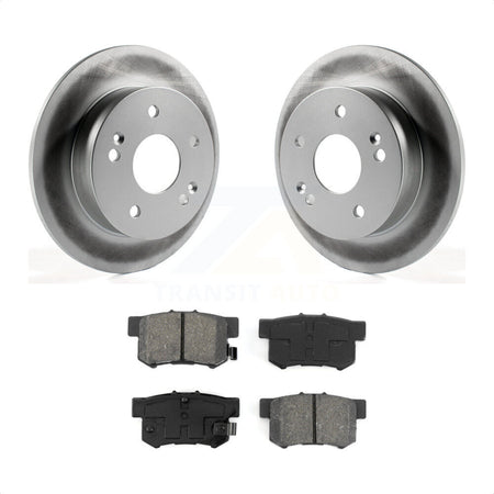 Rear Coated Disc Brake Rotors And Semi-Metallic Pads Kit For Honda Accord Civic Acura RSX Integra KGS-101280 by Transit Auto