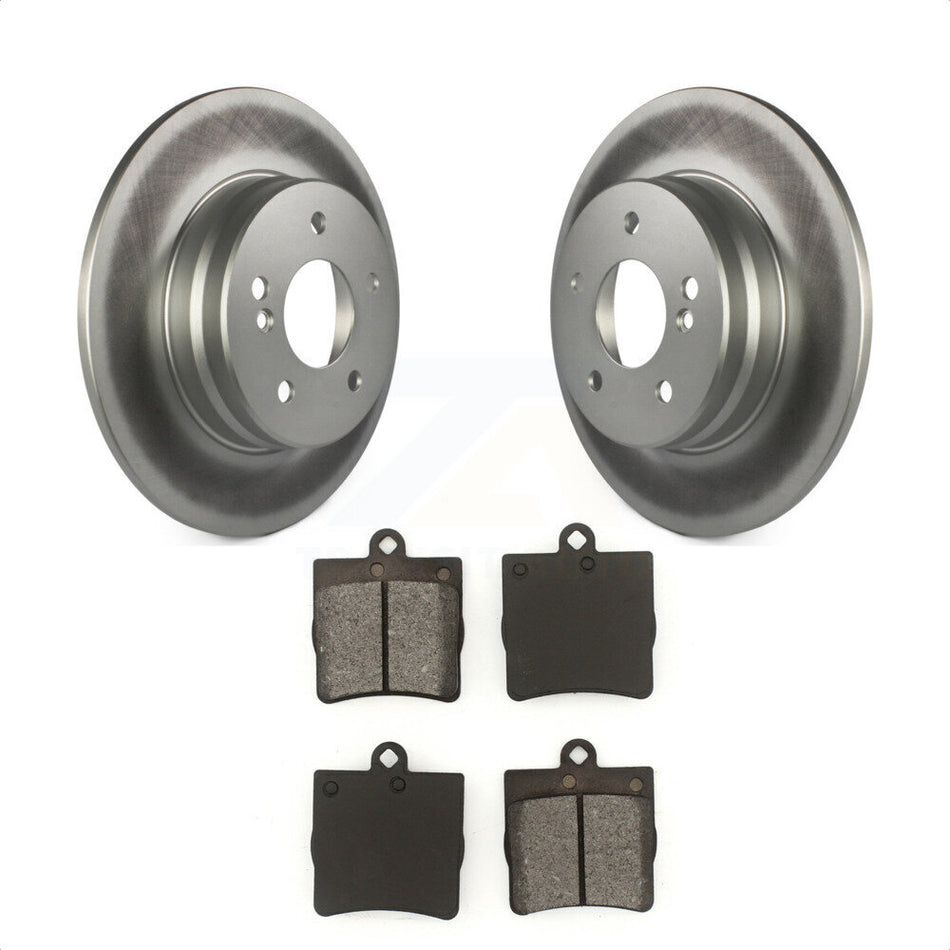 Rear Coated Disc Brake Rotors And Semi-Metallic Pads Kit For 2007-2008 Mercedes-Benz SLK280 With Sport Package KGS-101283 by Transit Auto