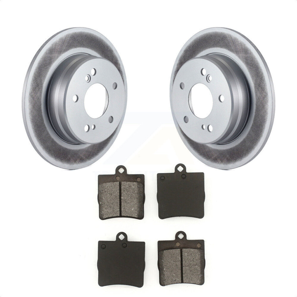 Rear Coated Disc Brake Rotors And Semi-Metallic Pads Kit For Mercedes-Benz C230 C240 Chrysler Crossfire SLK230 SLK320 SLK280 C280 SLK300 KGS-101286 by Transit Auto