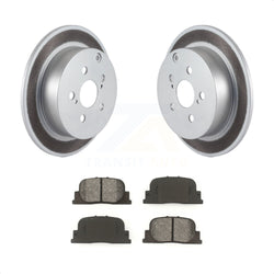 Rear Coated Disc Brake Rotors And Semi-Metallic Pads Kit For 2005-2010 Scion tC KGS-101293