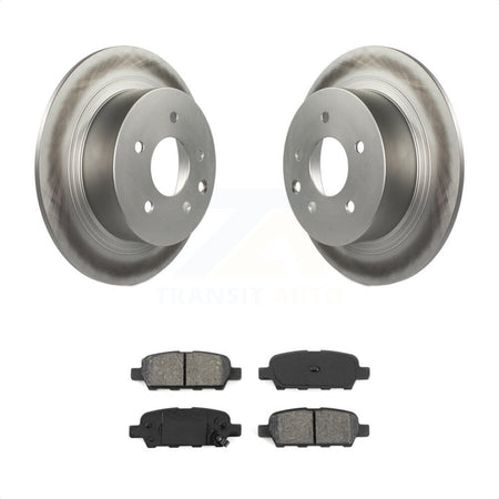 Rear Coated Disc Brake Rotors And Semi-Metallic Pads Kit For Nissan Altima Sentra Maxima Juke KGS-101302 by Transit Auto