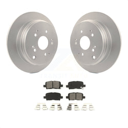 Rear Coated Disc Brake Rotors And Semi-Metallic Pads Kit For 2002-2004 Honda Odyssey KGS-101309